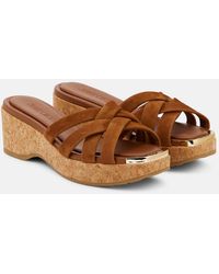 Jimmy Choo - Maribou 50 Suede Sandals - Lyst