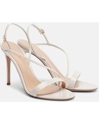 Gianvito Rossi - Patent Leather Slingback Sandals - Lyst