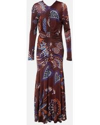 FARM Rio - Delicate Garden Ruched Maxi Dress - Lyst