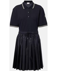 Moncler - Polokleid Aus Baumwolle - Lyst