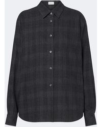 Magda Butrym - Plaid Virgin Wool Shirt - Lyst