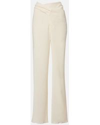 Magda Butrym - High-Rise Wide-Leg Pants - Lyst