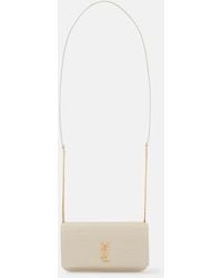 Saint Laurent - Smartphone-Etui Cassandre Aus Leder - Lyst