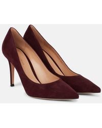 Gianvito Rossi - Pumps Gianvito 85 Aus Veloursleder - Lyst