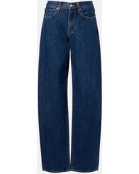 SLVRLAKE Denim - Tess Long Low-Rise Barrel-Leg Jeans - Lyst