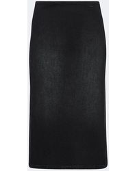Gucci - Denim Midi Skirt - Lyst