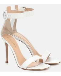 Gianvito Rossi - Portofino 105 Leather Sandals - Lyst