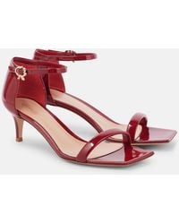 Gianvito Rossi - Rhys 55 Patent Leather Sandals - Lyst