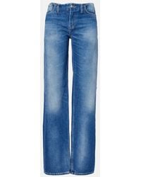 Acne Studios - Jeans A Gamba Larga E Vita Bassa - Lyst