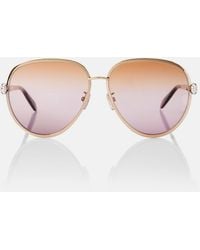 BVLGARI - Serpenti Forever Aviator Sunglasses - Lyst