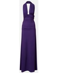 Christopher Esber - Halterneck Open-Back Maxi Dress - Lyst