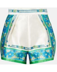 ALÉMAIS - Shorts Vivianna A Vita Alta Con Stampa - Lyst
