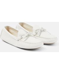 The Row - Lucca Leather Moccasins - Lyst
