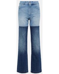 Peter Do - Patchwork High-rise Straight Jeans - Lyst