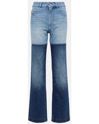 Peter Do - Patchwork High-Rise Straight Jeans - Lyst