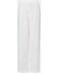 The Row - Kriza Cotton Poplin Wide-Leg Pants - Lyst