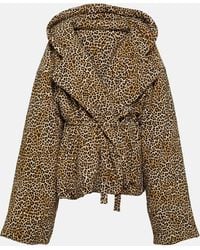 Norma Kamali - Sleeping Bag Leopard-print Jacket - Lyst