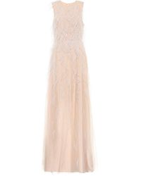 Max Mara Berg Feather-trimmed Bridal Gown - Pink