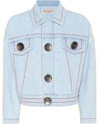 Marni Chaqueta de jean cropped - Multicolor