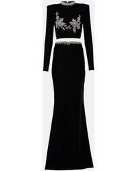 Miss Sohee - Embroidered Crop Top And Maxi Skirt - Lyst