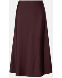 Brunello Cucinelli - Wool-Blend Midi Skirt - Lyst
