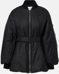 Alaïa - Belted Cotton-Blend Bomber Jacket - Lyst
