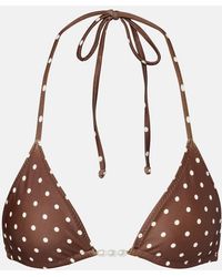 SAME - Beaded Polka-Dot Bikini Top - Lyst