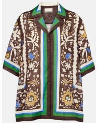 ALÉMAIS - Maroc Printed Oversized Ramie Shirt - Lyst