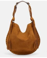 Isabel Marant - Oskan Soft Large Suede Shoulder Bag - Lyst
