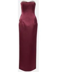 The New Arrivals Ilkyaz Ozel - Noelie Embellished Satin Gown - Lyst