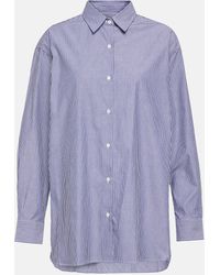 Nili Lotan - Yorke Striped Cotton Poplin Shirt - Lyst