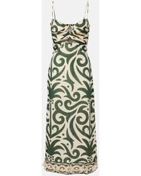 Johanna Ortiz - Robe Midi Water Adventure En Lin - Lyst