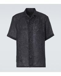 Brioni - Printed Linen Bowling Shirt - Lyst