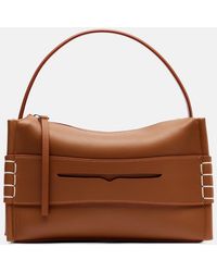 JW Anderson - Loafer Leather Top-Handle Bag - Lyst