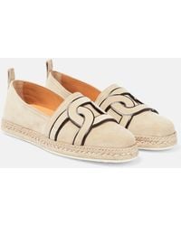Tod's - Kate Suede Espadrilles - Lyst
