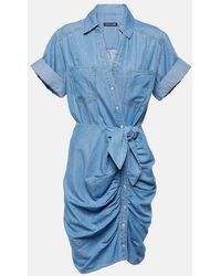 Veronica Beard - Hemdblusenkleid Hensley Aus Denim - Lyst