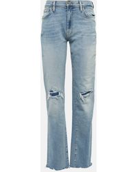 7 For All Mankind - Ellie Mid-rise Straight Jeans - Lyst