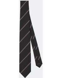 Brioni - Corbata De Jacquard De Seda A Rayas - Lyst