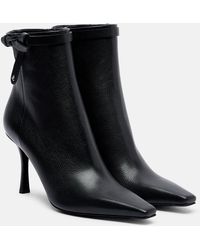 Jimmy Choo - Camie 85 Cutout Leather Ankle Boots - Lyst