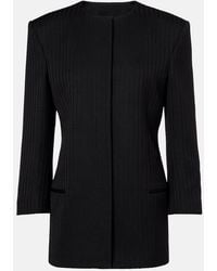 Calvin Klein - Ribbed-Knit Wool Blazer - Lyst