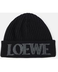 Loewe - Logo Wool Beanie - Lyst