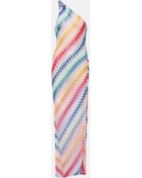 Missoni - Long Dress With Zigzag Pattern - Lyst