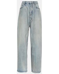 Balenciaga - Mid-Rise Wide-Leg Jeans - Lyst