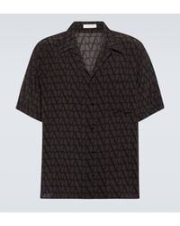 Valentino - Toile Iconographe Silk Shirt - Lyst