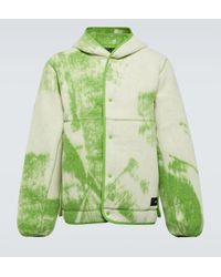 Y-3 - Printed Wool-blend Fleece Jacket - Lyst