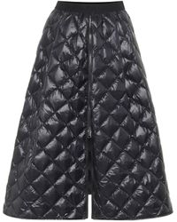 Moncler Quilted Down Midi Skirt - Black