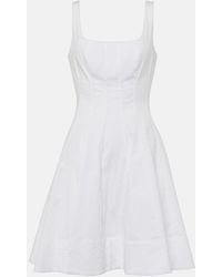 STAUD - Wells Cotton Poplin Minidress - Lyst