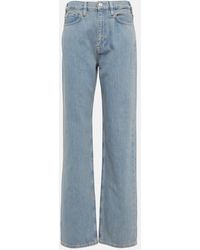 FRAME - Le Jane High-rise Straight-leg Jeans - Lyst