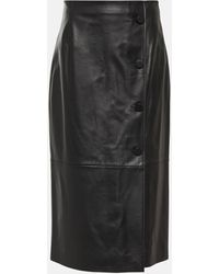 Nina Ricci - High-rise Leather Pencil Skirt - Lyst