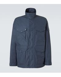 Stone Island - Feldjacke Compass Aus Baumwoll-Canvas - Lyst